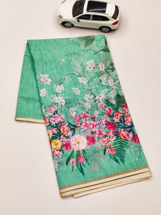 MG 253 Plain Linen Printed Non Catalog Sarees Wholesale Shop In Surat